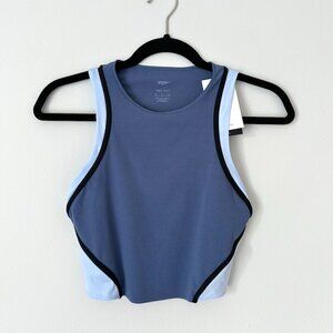 Nike Women's Yoga Dri-fit Luxe Cropped Tank Top In Blue